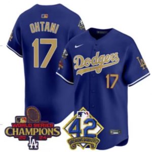 dodgers 17 ohtani 42 and champions jersey