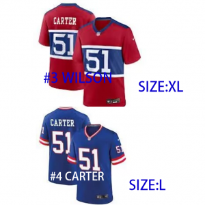 NY Giants 2 custom jerseys