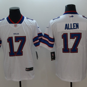 bills white #17 allen jersey