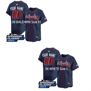 2 braves speedway classic custom jerseys