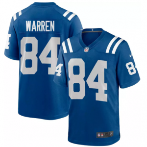 Men's Indianapolis Colts Tyler Warren #84 Blue  Jersey