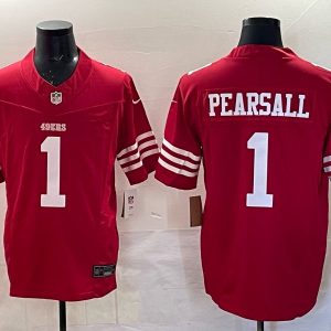 Men's   Ricky Pearsall Scarlet San Francisco 49ers   Jersey