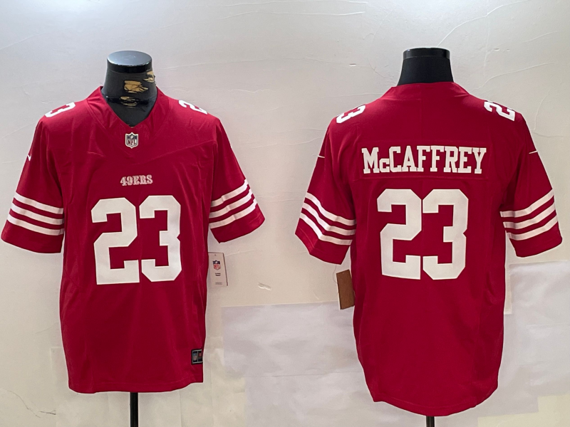 Men's San Francisco 49ers Christian McCaffrey #23 Red Jersey